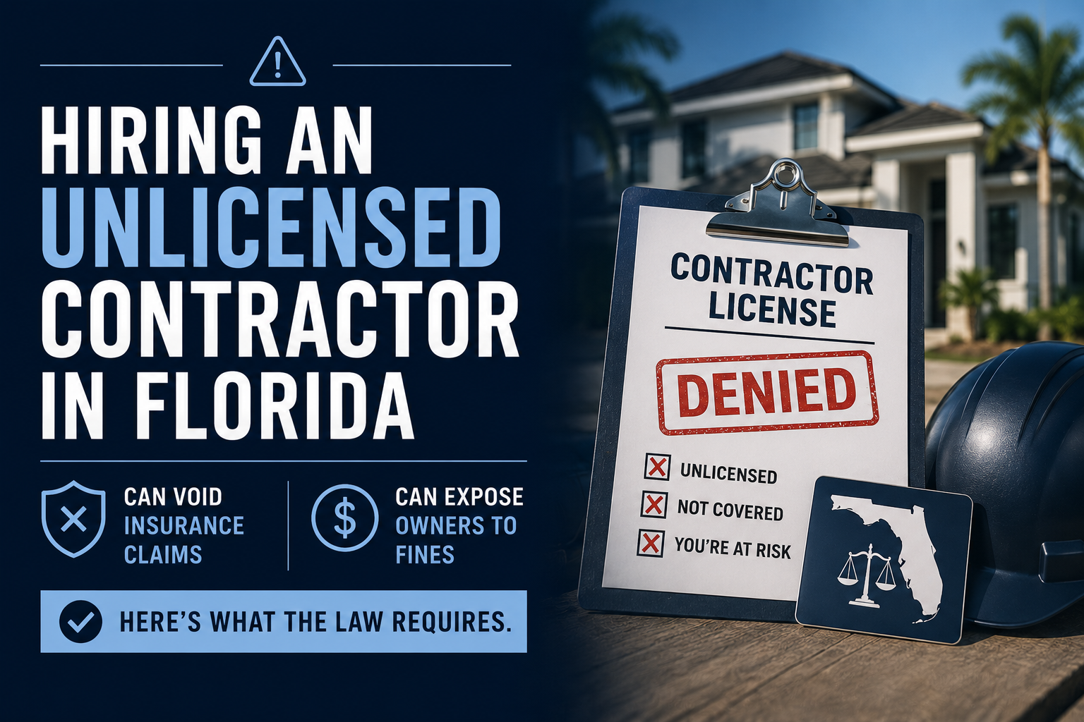 The Real Risk of an Unlicensed Contractor in Florida